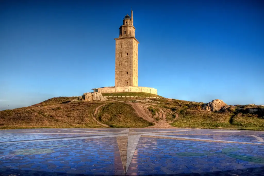 A Coruña – Herkules torony (UNESCO, világ legrégebbi működő világítótornya)