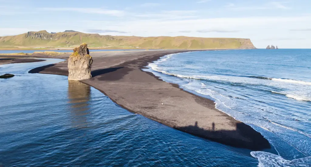 Reynisfjara fekete homokos strand