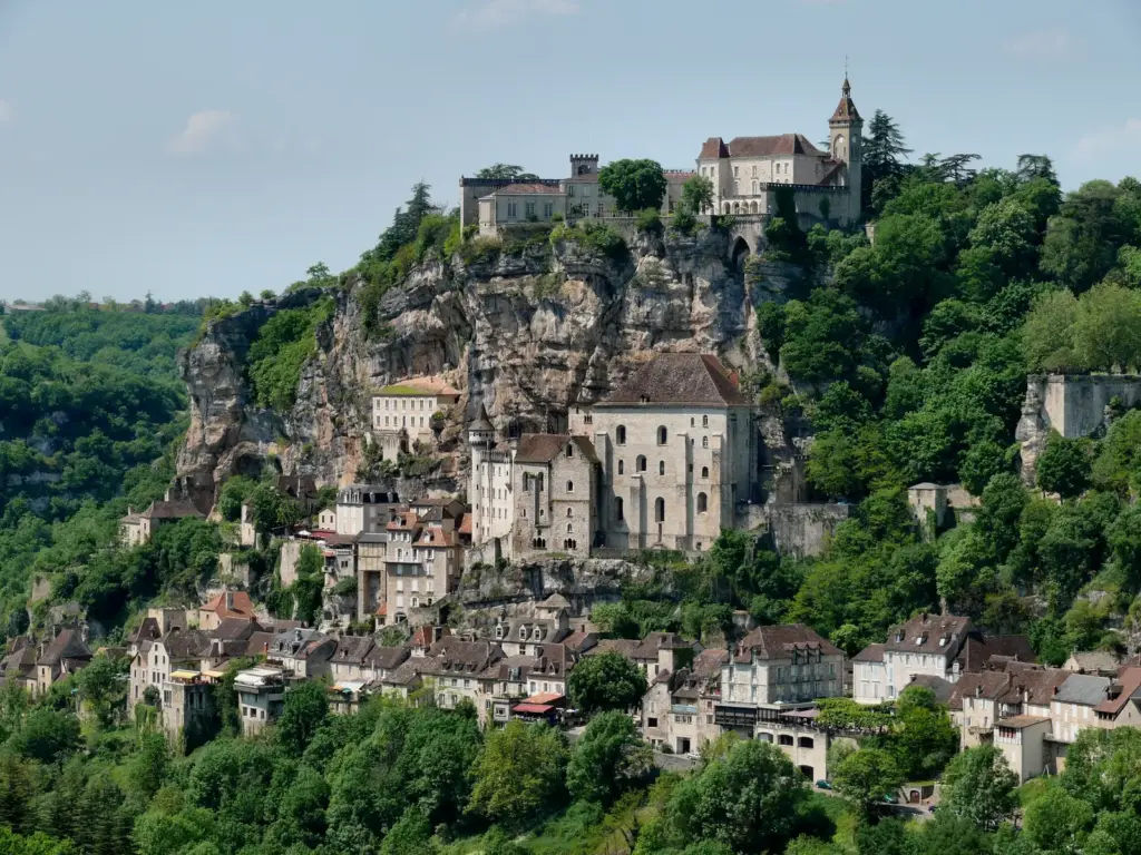 Rocamadour sziklaszirtre épített zarándokváros